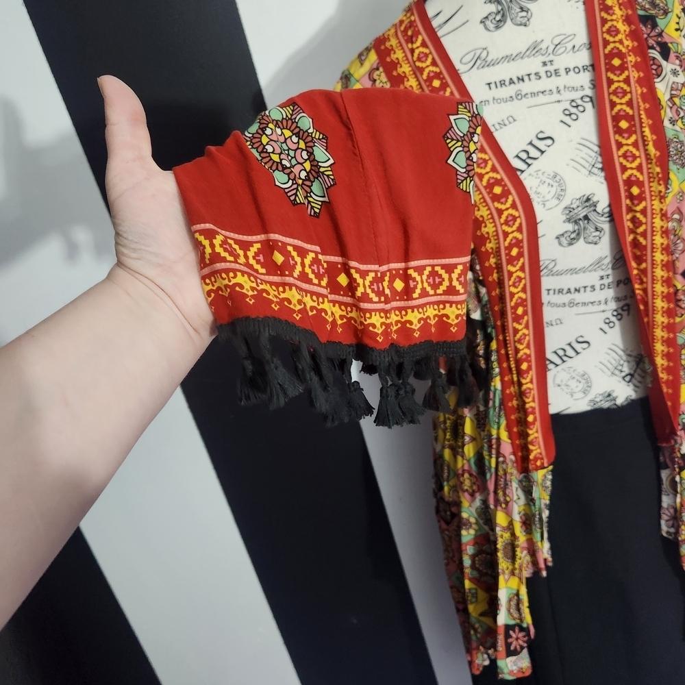 Bali Multicolor Patterned Cardigan - Picture 6 of 6